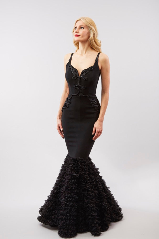 Embroidered Beaded Detail with Fluffy Bottom