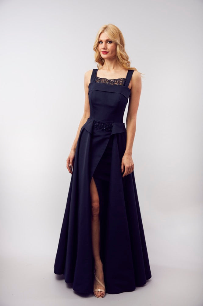 Gorgeous Silk Faille A-Line Gown