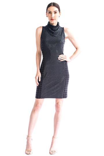 Textured Dress w/ Detachable Bandana
