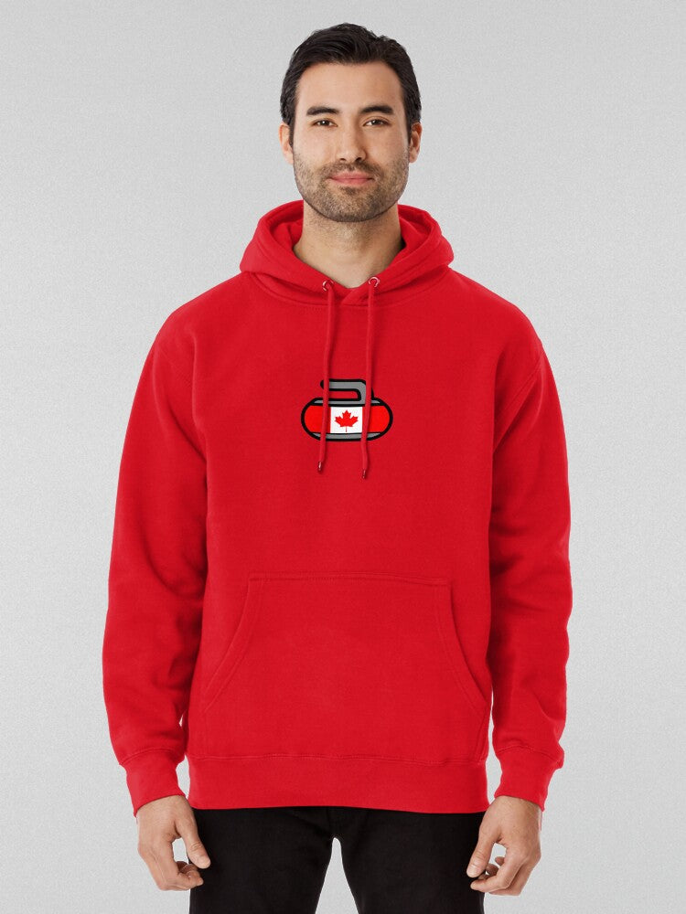 Canada Rocks Curling Rockers Sports Hoodie Red