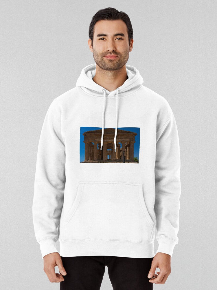 Ancient Greek Temple Christian Basilica History Hoodie White