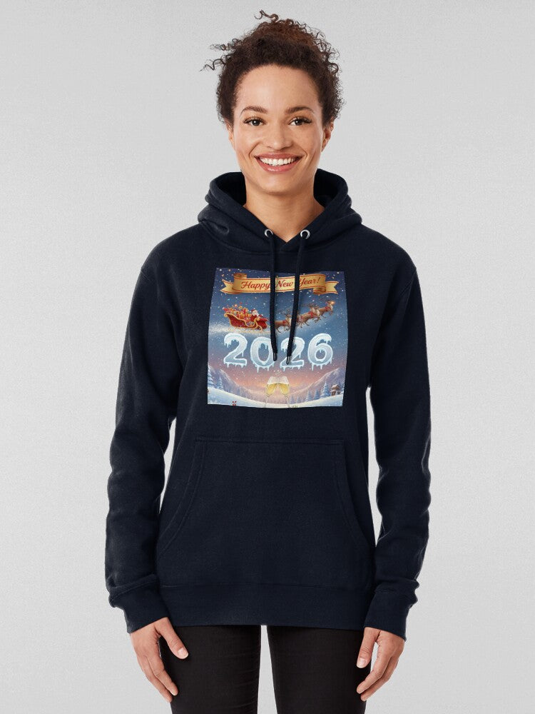 Celebrate 2026 Global New Year Event Hoodie Dark Blue
