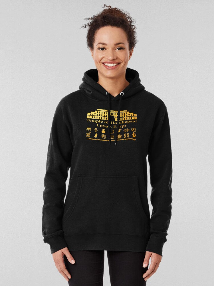 Ancient Temple of Hatshepsut Luxor Egypt History Hoodie Black