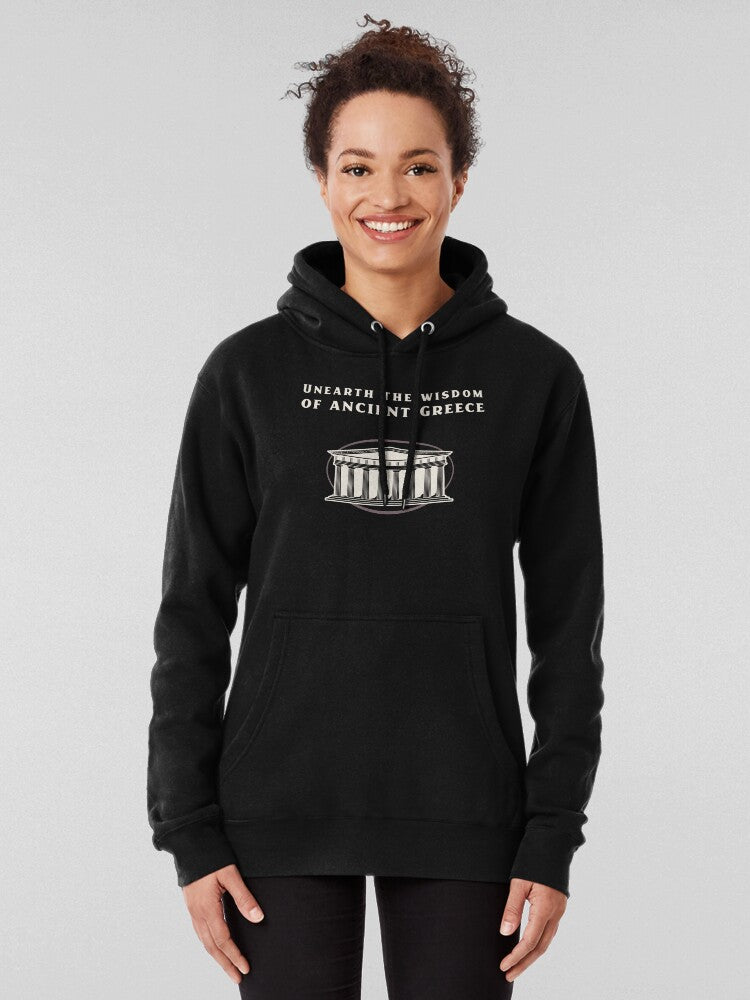 Ancient Greek Myths Wisdom and History Hoodie Black