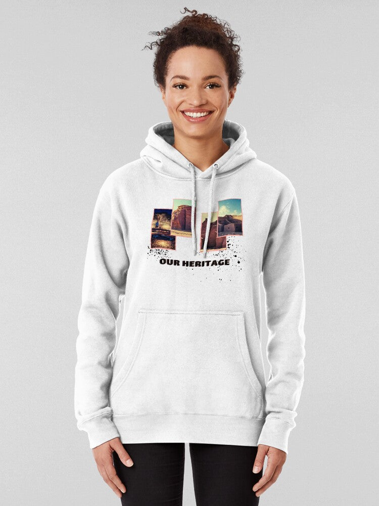 AlUla Heritage City Photography Saudi Arabia Hoodie White
